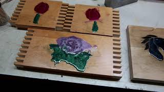 Inlays using Poured Epoxy [upl. by Sinnard]