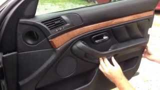 DIY BMW door panel removal the easiest way E38 E39 [upl. by Erbe847]