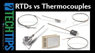 Tech Tip RTD vs Thermocouple Temperature Sensors from AutomationDirect [upl. by Tori]