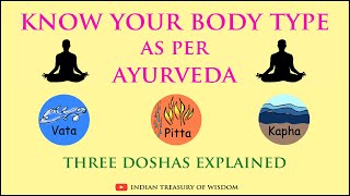 Know your Body Type as per Ayurveda  Vata Pitta and Kapha Doshas Explained Hindi [upl. by Reldnahc]