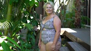 Leopard Cezanne One Piece plus size swimwear Sequins and Sand [upl. by Bathsheba]