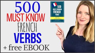 500 must know French verbs  French listening practice  French vocabulary [upl. by Lehman]