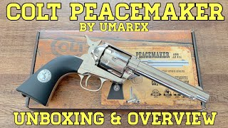 Colt Peacemaker by Umarex Pellet Revolver Unboxing and Overview [upl. by Eleonora303]