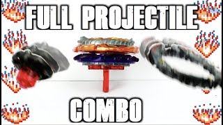 FULL PROJECTILE BEYBLADE COMBO [upl. by Latimer]