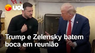 Trump e Zelensky batem boca no Salão Oval Você está brincando com a Terceira Guerra Mundial [upl. by Idona]