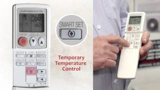 How To Use A Mitsubishi Air Conditioner Remote Control Guide [upl. by Harbird]