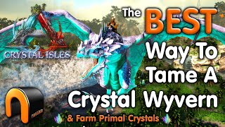 ARK How To Tame Crystal Wyverns amp Farm Primal Crystals [upl. by Finegan]