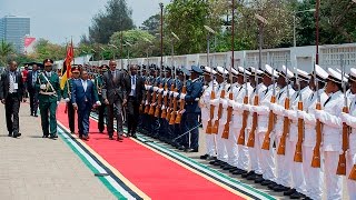 PRESIDENT KAGAME ARRIVES IN MOZAMBIQUE [upl. by Aivlys]