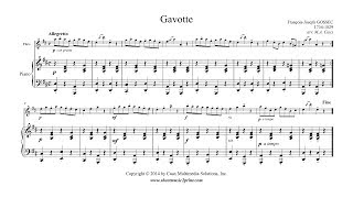 Gossec  Gavotte in D Major  Flute [upl. by Tifanie]