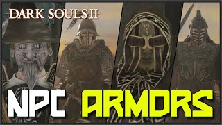 Dark Souls 2 All NPC Armors Showcase amp Locations [upl. by Llenrrad]