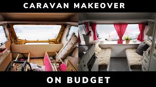 Caravan renovation before and after  Caravan makeover uk CARAVAN DIY PROJECT [upl. by Avilla955]