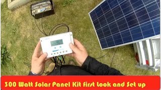 Solar Energy DC 300 Watt Kit First Set Up [upl. by Marget583]