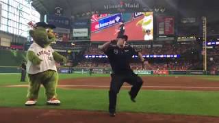 Houston Astros Dancing Security Guard [upl. by Kcirddahc862]