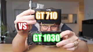 Nvidia GT 1030 vs GT 710 Should you pay twice as much for the GT 1030 [upl. by Entroc842]