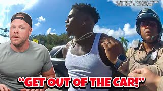 NFL Superstar gets MANHANDLED by Miami Police [upl. by Nylyahs765]