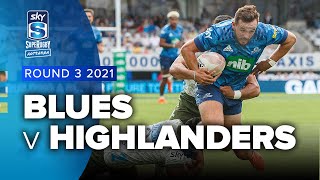 Super Rugby Aotearoa  Blues v Highlanders  Rd 3 Highlights [upl. by Aronoel]