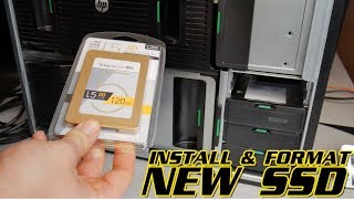 HOW TO INSTALL AND FORMAT A NEW SSD WINDOWS [upl. by Lisha773]