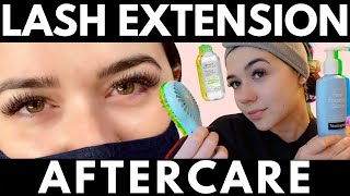 How to Clean Lash Extensions at Home  Sleeping Showering  Products to use with Lash Extensions [upl. by Areek]