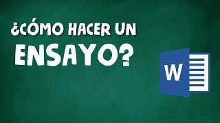 CÓMO HACER UN ENSAYO ACADÉMICO [upl. by Inez]