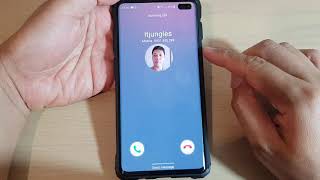 Galaxy S10 Incoming Call With Original Ringtone Over the Horizon [upl. by Eiknarf]