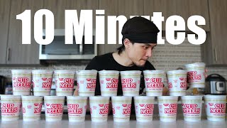 10min Cup Noodle Challenge [upl. by Pineda]