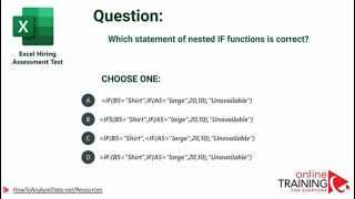 Advanced Excel Employment Test Questions and Solution [upl. by Neleb]