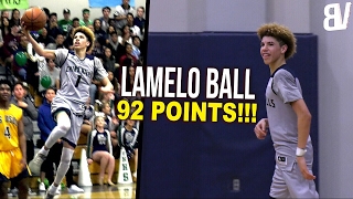 The Full Game LaMelo Ball Scored 92 Chino Hills DESTROYS Los Osos AGAIN FULL HIGHLIGHTS [upl. by Asfah232]