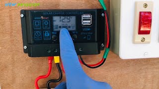 How to Install Solar Inverter  Offgrid Solar Power System  12V Battery  100W Panel [upl. by Ahern]