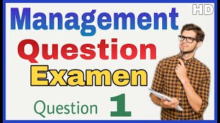 Management Examen  comment définir le management [upl. by Kameko]