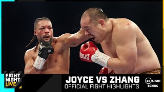 Big Bang Zhang with a TKO  Joyce vs Zhang  Official Fight Highlights  BT Sport [upl. by Arais381]