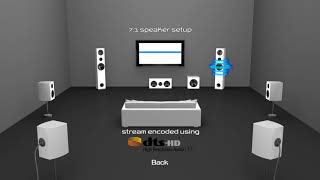 71 Speaker Setup  DTSHD HighRes Audio 71 [upl. by Ellenid]