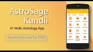 New AstroSage Kundli App  Amazing Astrology App [upl. by Anuait]