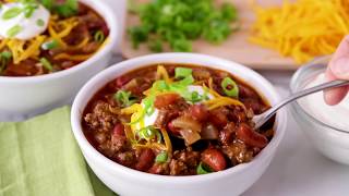 Chili  Betty Crocker Recipe [upl. by Bethany773]