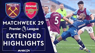 West Ham v Arsenal  PREMIER LEAGUE HIGHLIGHTS  3212021  NBC Sports [upl. by Junno708]