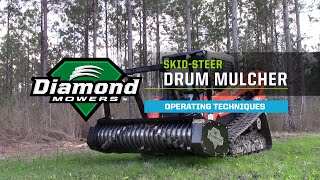 SkidSteer Drum Mulcher Attachment Operating Techniques [upl. by Siram431]