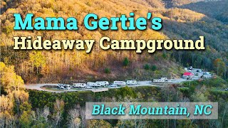 WOW  Mama Gerties Hideaway Campground  Black Mountain NC [upl. by Haman]