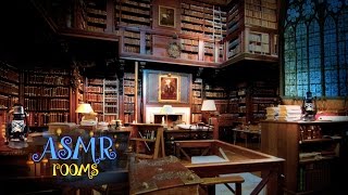 Harry Potter Inspired ASMR  Hogwarts Library  3D soundscape white noise  Ambience and Animation [upl. by Nolrac]