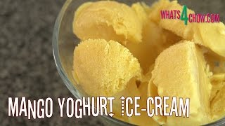 Mango Yoghurt IceCream Homemade Creamy Smooth Yogurt Ice Cream [upl. by Ingrid242]