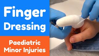 How to apply a Finger Dressing for a child [upl. by Sug]