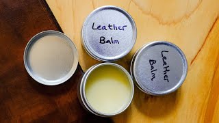 How to make leather polish or balm with only 2 ingredients  full guide [upl. by Anallij]