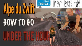 Alpe du Zwift under the hour TOP 3 TIPS  How I went SUB 60 [upl. by Malissa]