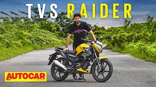 2021 TVS Raider review  The cool commuter  First Ride  Autocar India [upl. by Annalla]