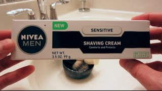 Nivea Shaving Cream Lather Review [upl. by Kallman181]