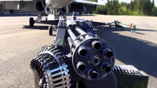 M 61 Vulcan gatling Hornet F18 Gun is loaded [upl. by Knowles]