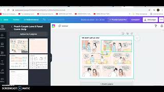 COMO HACER UNA HISTORIETA CON CANVA [upl. by Kinom573]