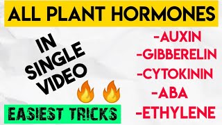 Super Trick To Learn quotALL PLANT HORMONESquot  One Shot Video  NEET [upl. by Moersch222]