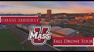 UMass Amherst  Autumn Campus Drone Tour HD [upl. by Nevada745]