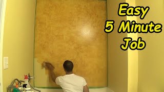 How to Faux a Wall Using Rag Painting [upl. by Yetsirhc]