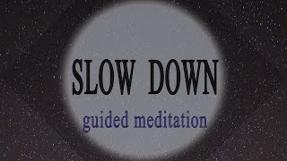 SLOW DOWN Meditation guided meditation lower heart rate  slow down time [upl. by Seuguh]