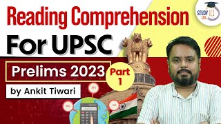 Reading Comprehension CSAT  Part 1  UPSC Prelims 2023  CSAT Simplified  UPSC IAS [upl. by Turk]